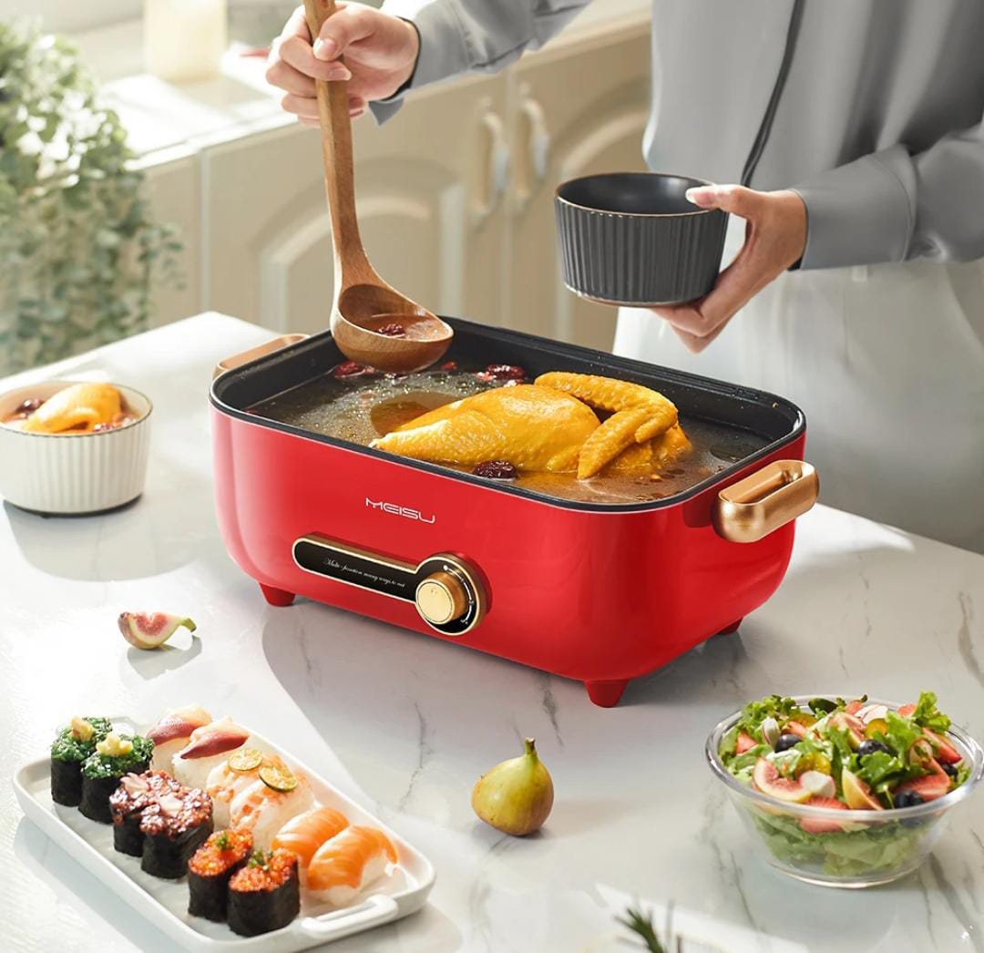 4L 1500w Slow Cooker Square Pot
