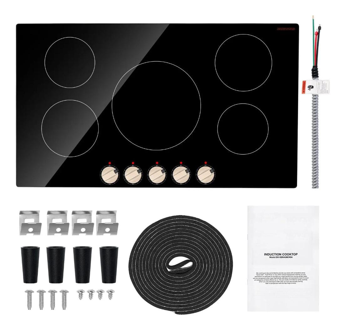 9200W Smart 5 Burner Ceramic Countertop Electric Stove