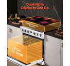 Smart Freestanding 5 Burner Digital Display Ceramic countertop Electric Stove