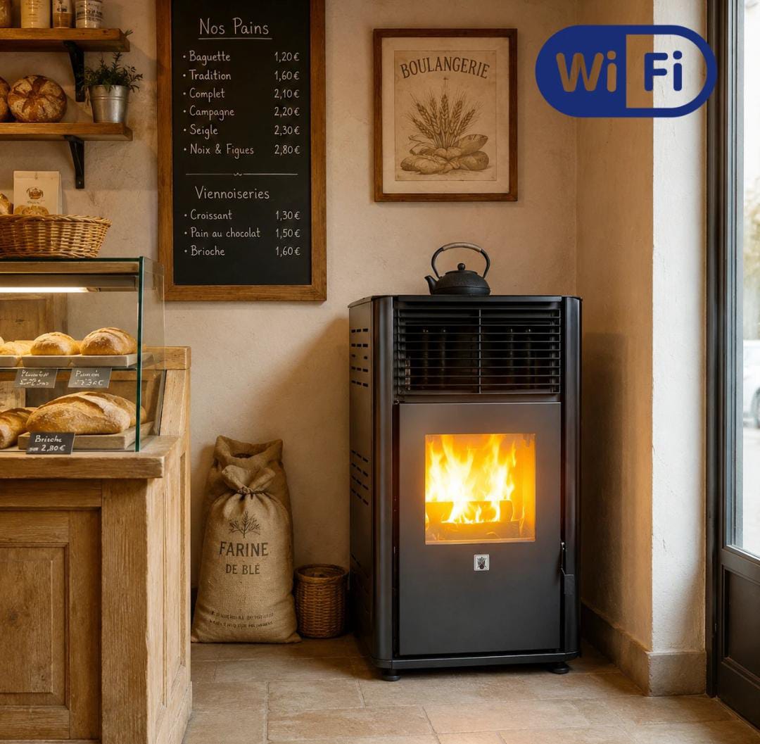 Smart Dual Mode Pellet Wood Burner Stove Wi-Fi Enabled
