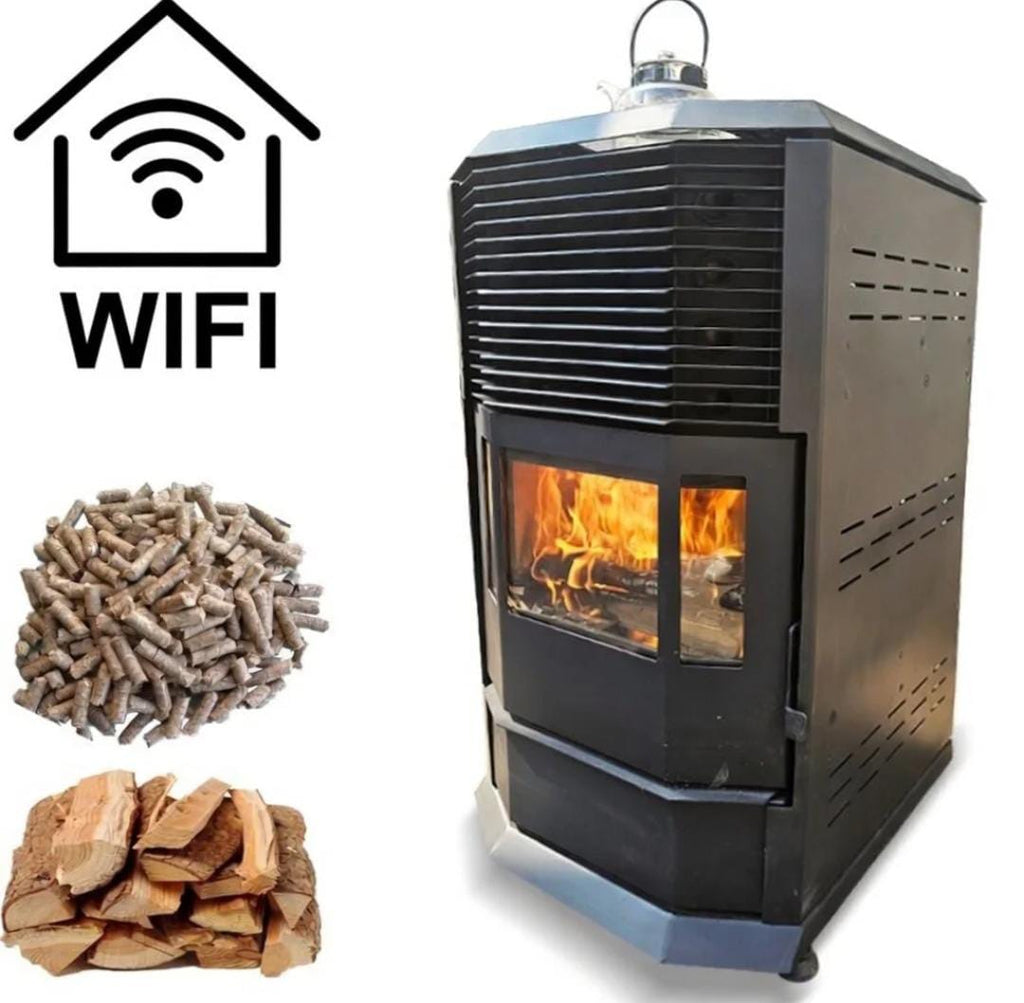 Smart Dual Wood Pellet & Firewood Stove Wi-Fi Enabled