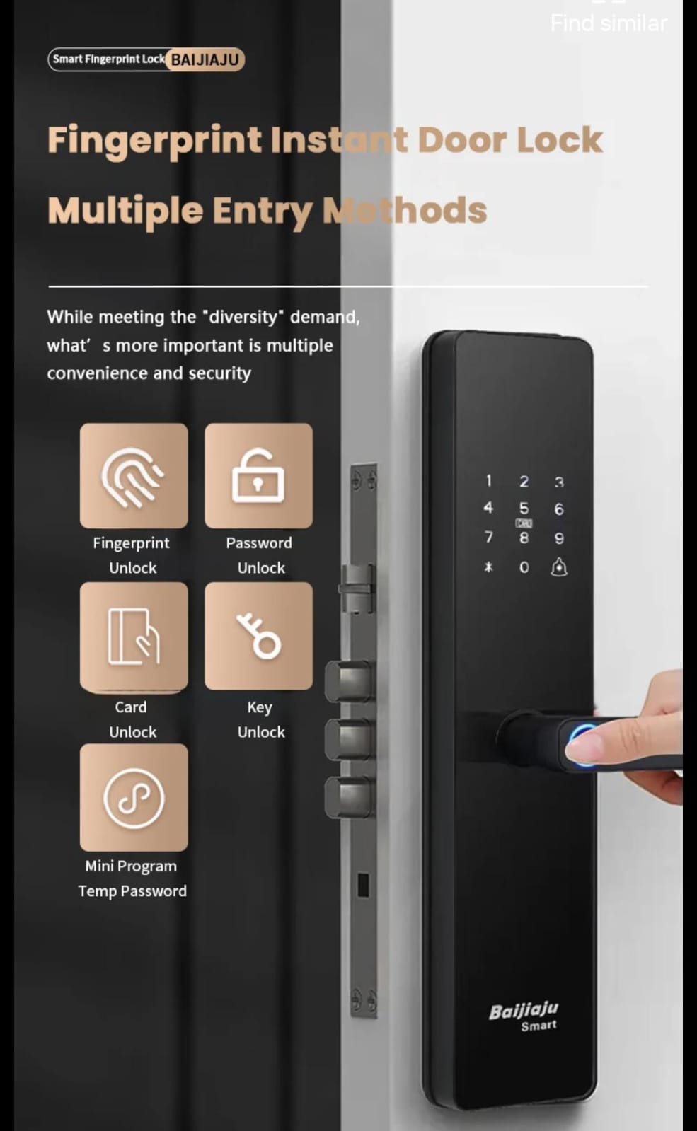 Smart Advanced Electric Door Lock Wi-Fi enabled