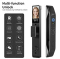 3D Facial Recognition Smart Lock Fully Automatic WiFi TUYA App Digital Password Memory Card Storage Aluminium Alloy For Home