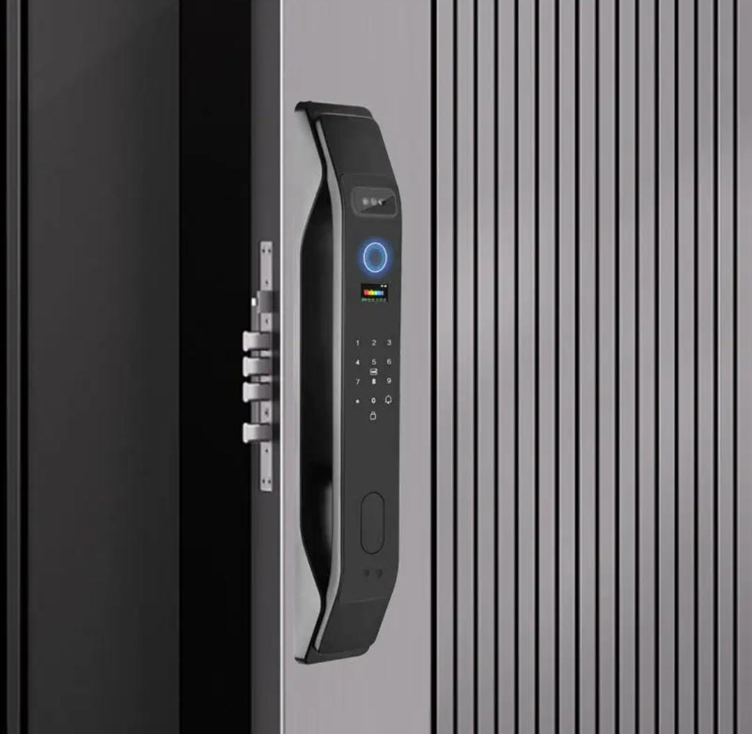 3D Facial Recognition Smart Lock Fully Automatic WiFi TUYA App Digital Password Memory Card Storage Aluminium Alloy For Home