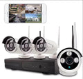 4CH 720P NVR Kit Home Outdoor Wireless Camera Security System