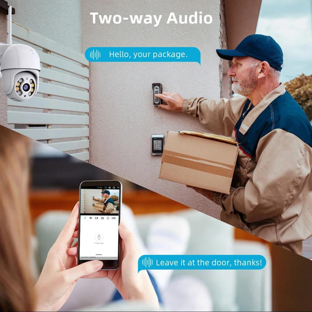 Outdoor CCTV Wireless PTZ 2 Way Audio Wi-Fi enabled