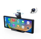 10.26" Portable Wireless Carplay With Wi-Fi BT 4K Dashcam