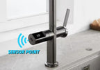 Smart Touchless Sensor Pull-out Kitchen Faucet Mixer Tab With Digital Temp Display