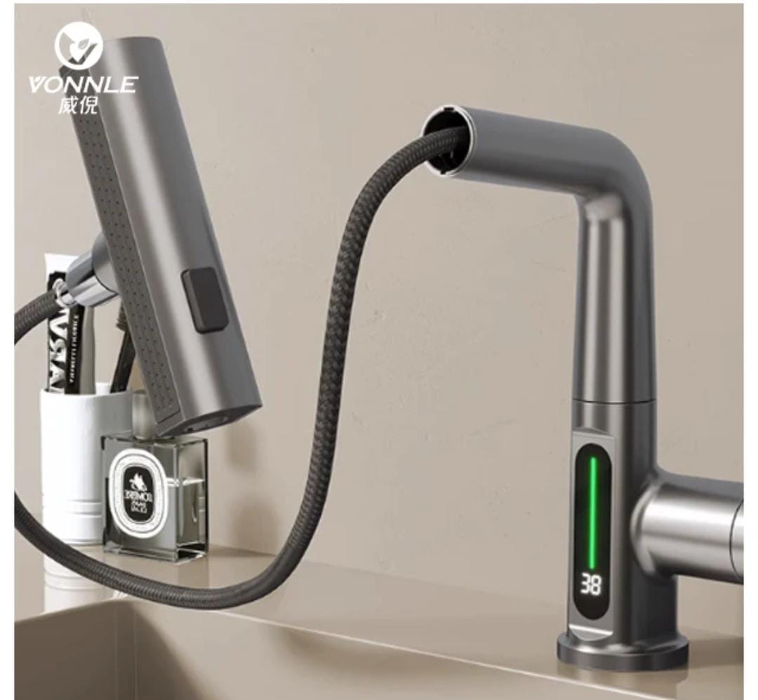 360° Rotating Waterfall LED Smart Faucet