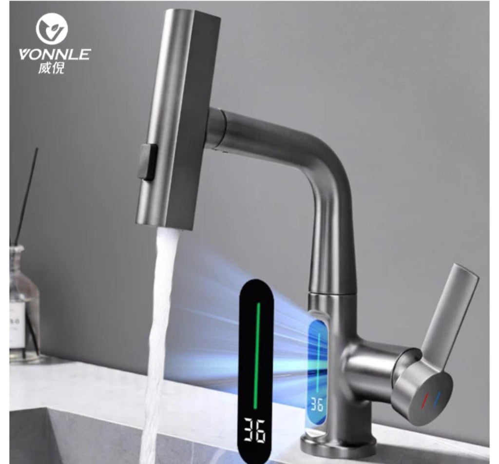 360° Rotating Waterfall LED Smart Faucet