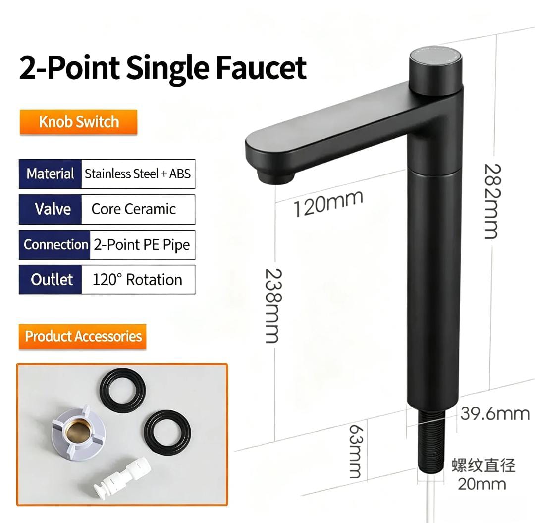 Smart Faucet Match Water Purifier Machine Dual Outlet And TDS Display
