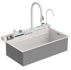 Digital Display Waterfall Deep Kitchen Sink