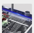 LED Digital Display Waterfall Kitchen Sink