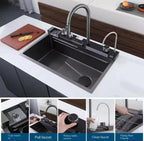 Smart LED Waterfall Kitchen Sink – 2026 Edition