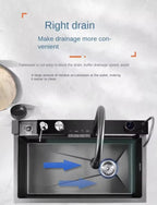 Smart LED Waterfall Kitchen Sink – 2026 Edition