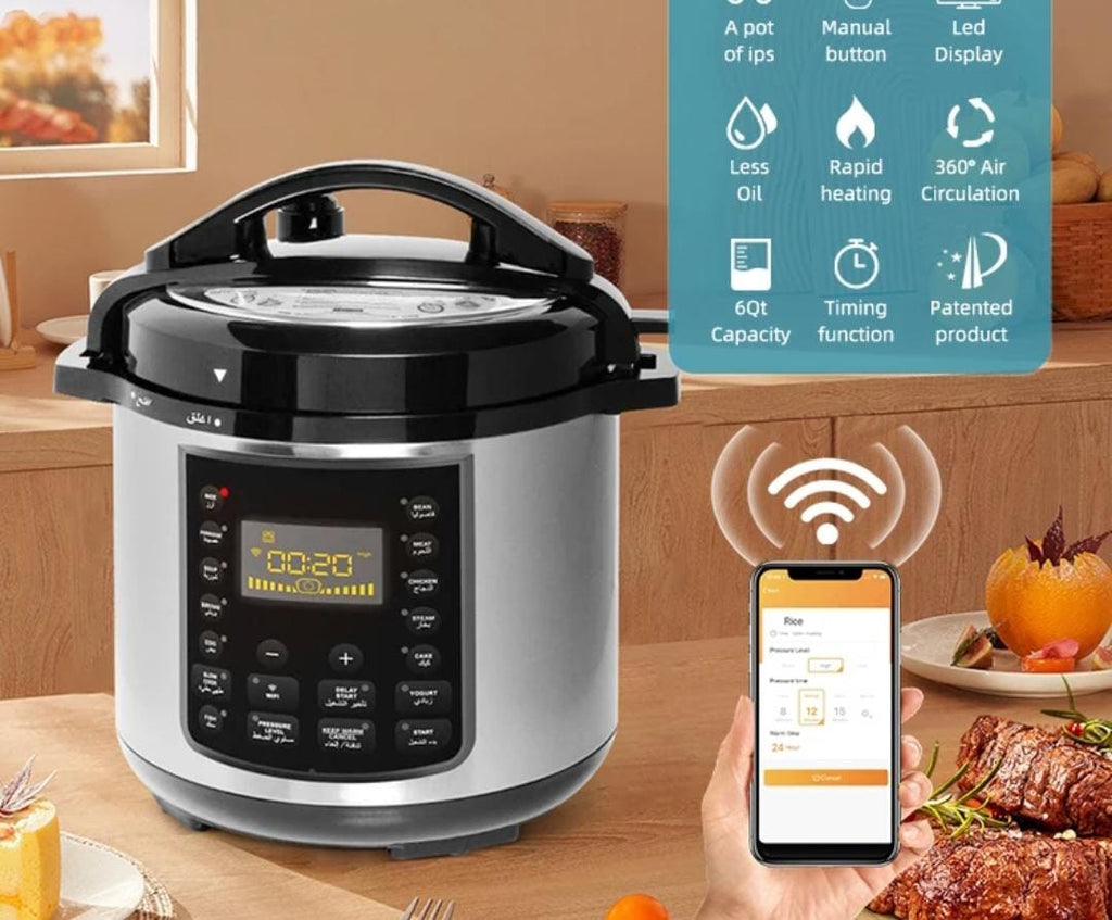 6L Electric Pressure Cooker Wi-Fi enabled