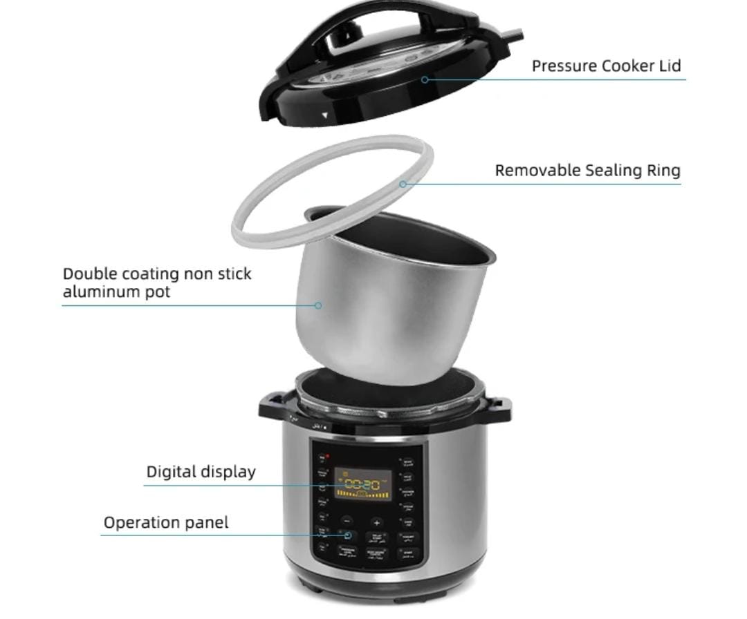 6L Electric Pressure Cooker Wi-Fi enabled