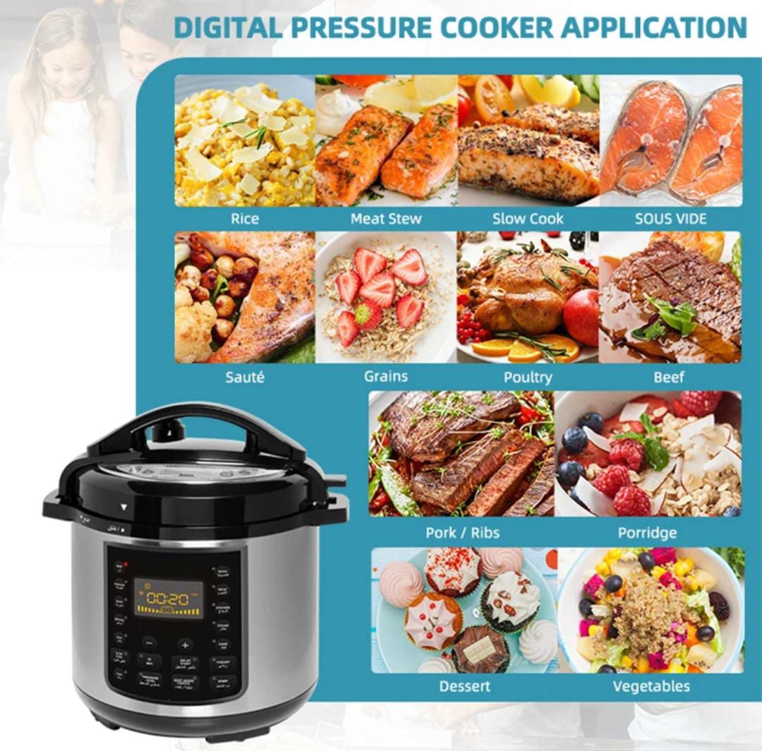 6L Electric Pressure Cooker Wi-Fi enabled