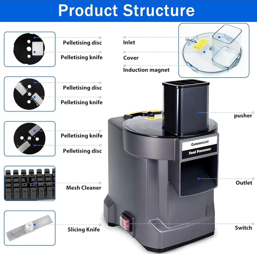 5 in 1 Electric Multifunctional Vegetables Chopper Cutter Slicer Dicer Machine