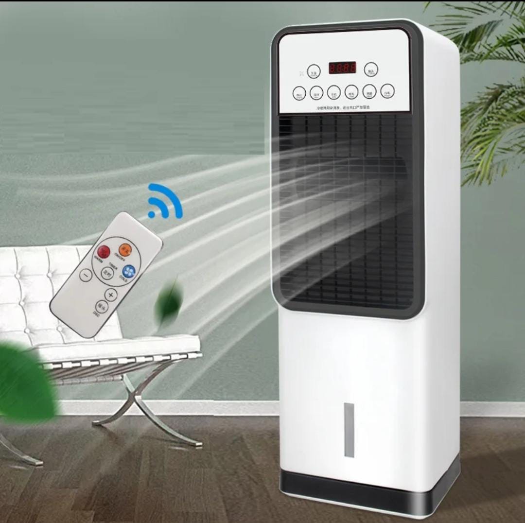 Portable Dual-Purpose Air Conditioning Fan With Vertical Air Cooler And Remote Control Indoor Bladeless Fan