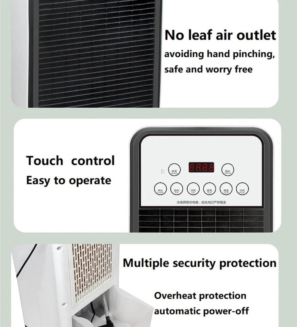 Portable Dual-Purpose Air Cooler & Bladeless Fan