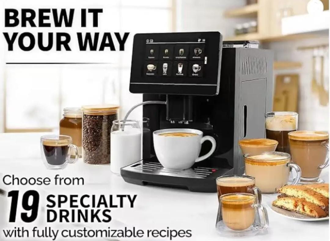 Bean-To-Cup Coffee Maker With Built-In Grinder