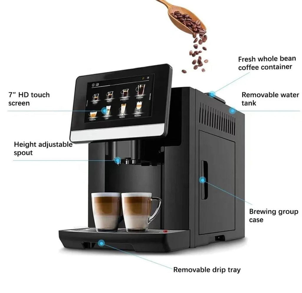 Bean-To-Cup Coffee Maker With Built-In Grinder