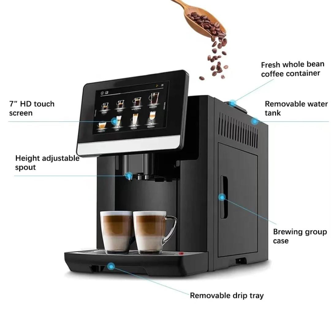 Bean-To-Cup Coffee Maker With Built-In Grinder