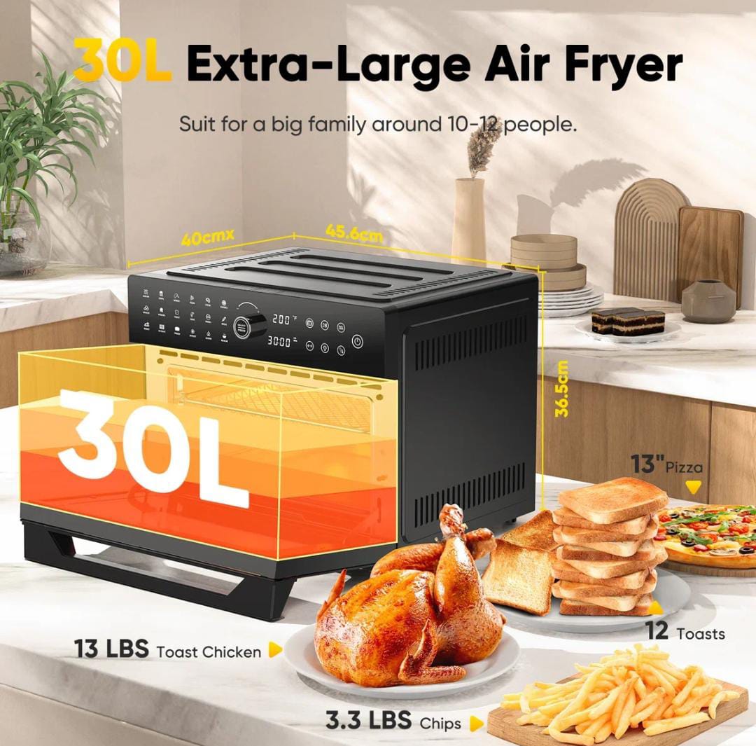 30L 1800w Electric Multifunctional Health Air Oven Fryer