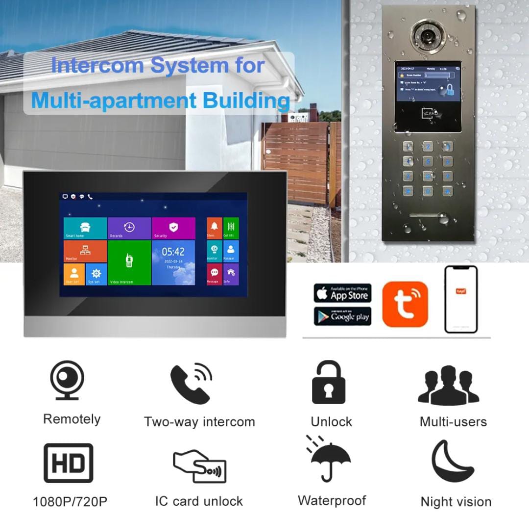 Home Intercom Video Doorphone Wi-Fi Enabled