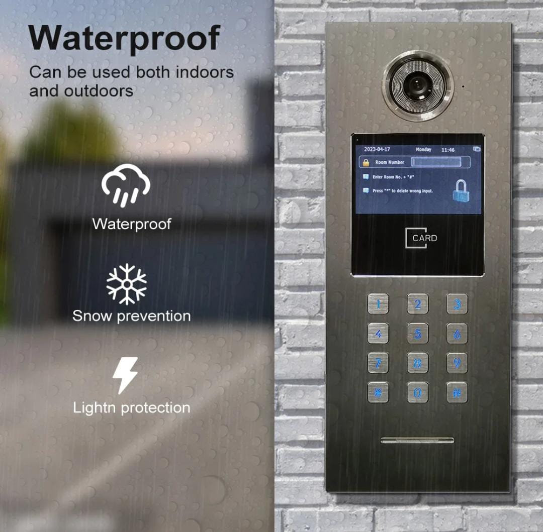 Home Intercom Video Doorphone Wi-Fi Enabled