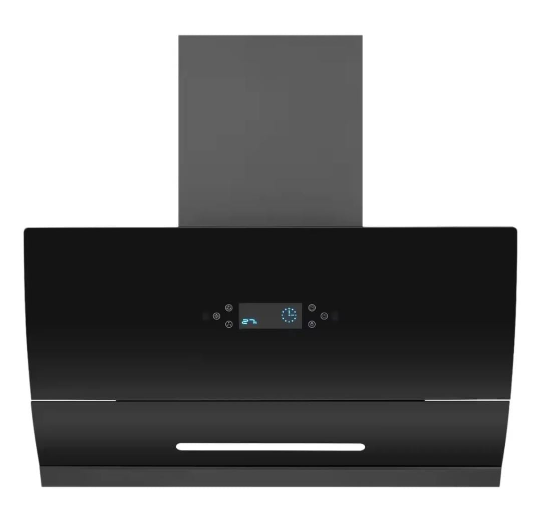 Kitchen Smoke Extractor Hood Touch Screen Wall-Mounted Side Suction Range