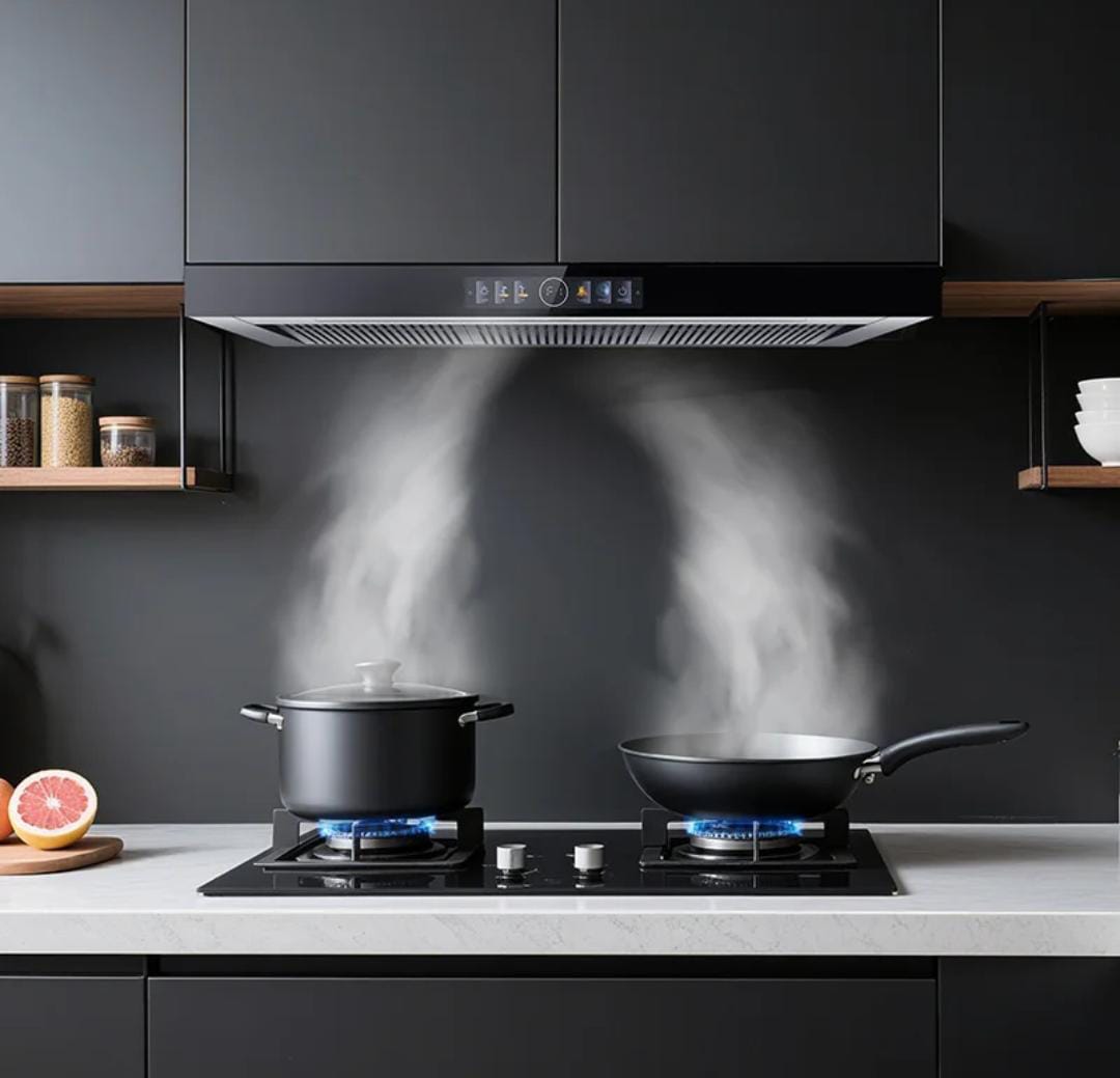 T Shaped Wall-Mounted Vented Range Hood