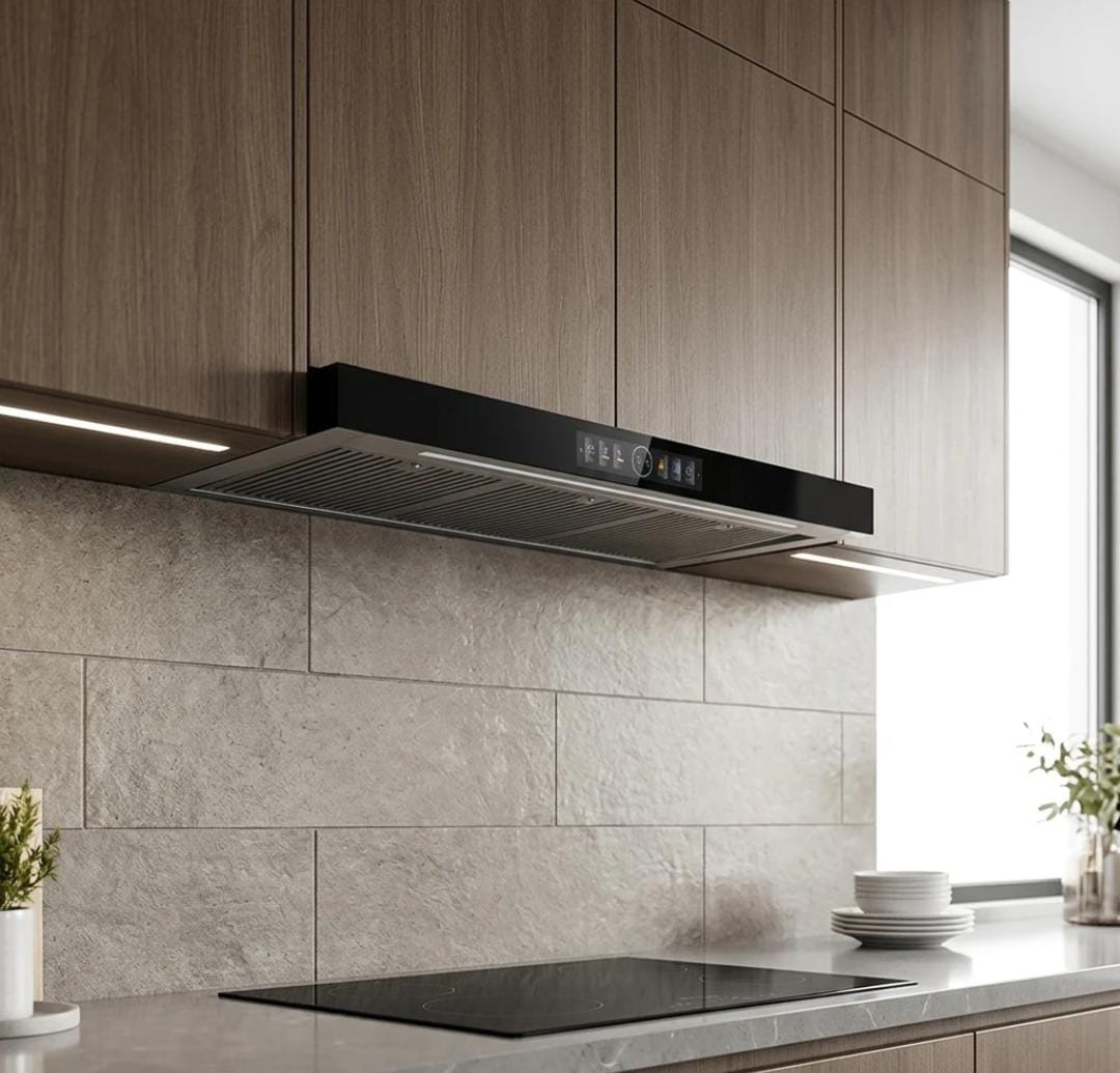 T Shaped Wall-Mounted Vented Range Hood