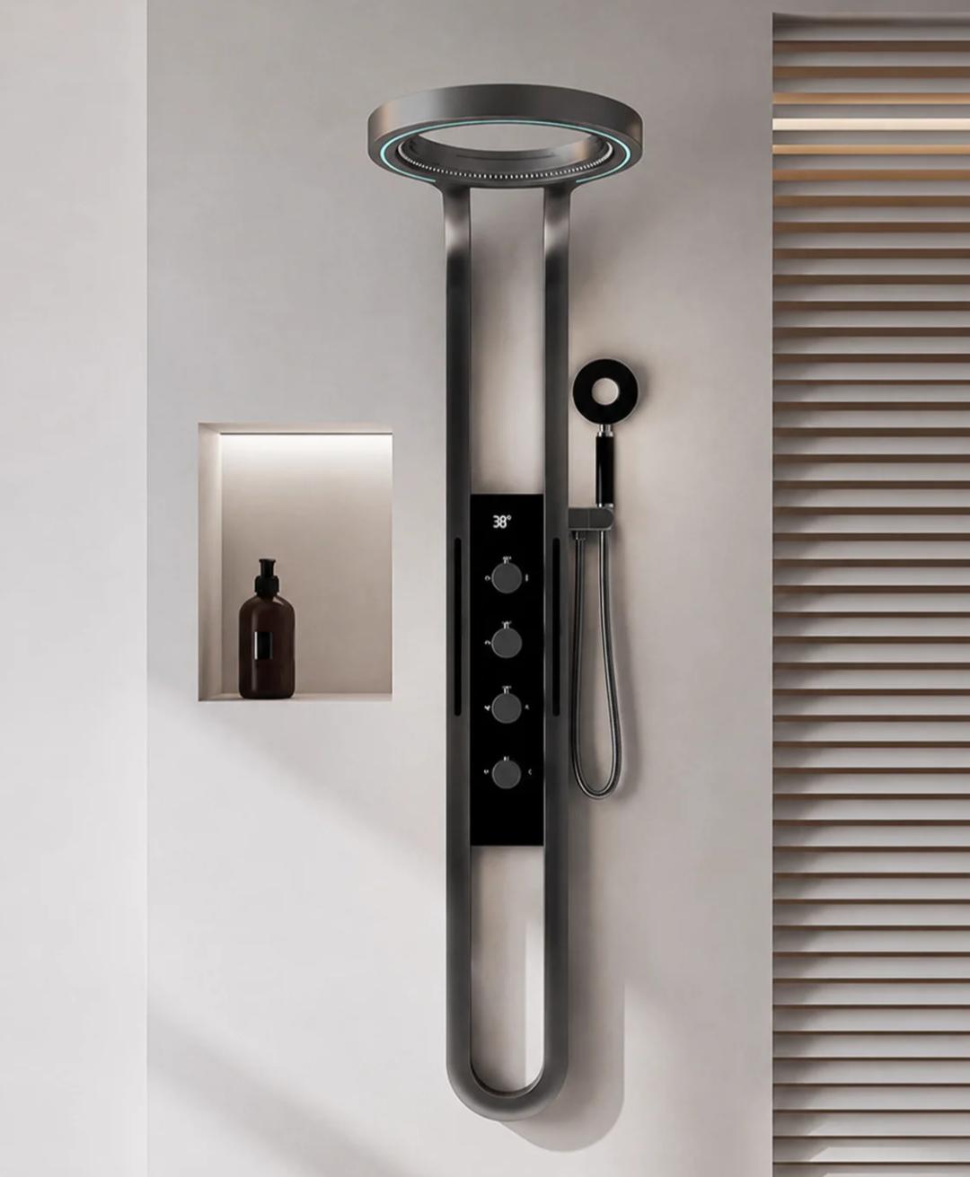 LED Lighting Faucet Set Wall Mounted SPA System Shower Set
