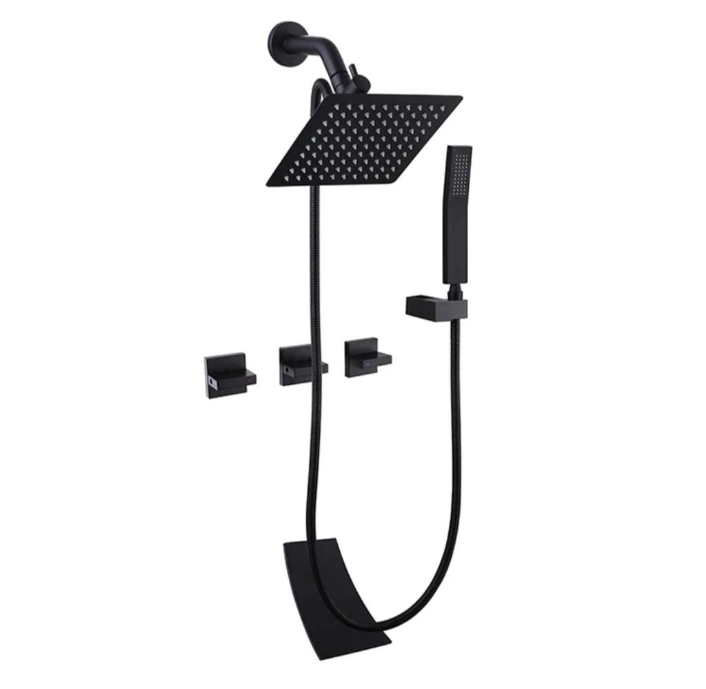 Faucet System Concealed Shower Set With Below Faucet
