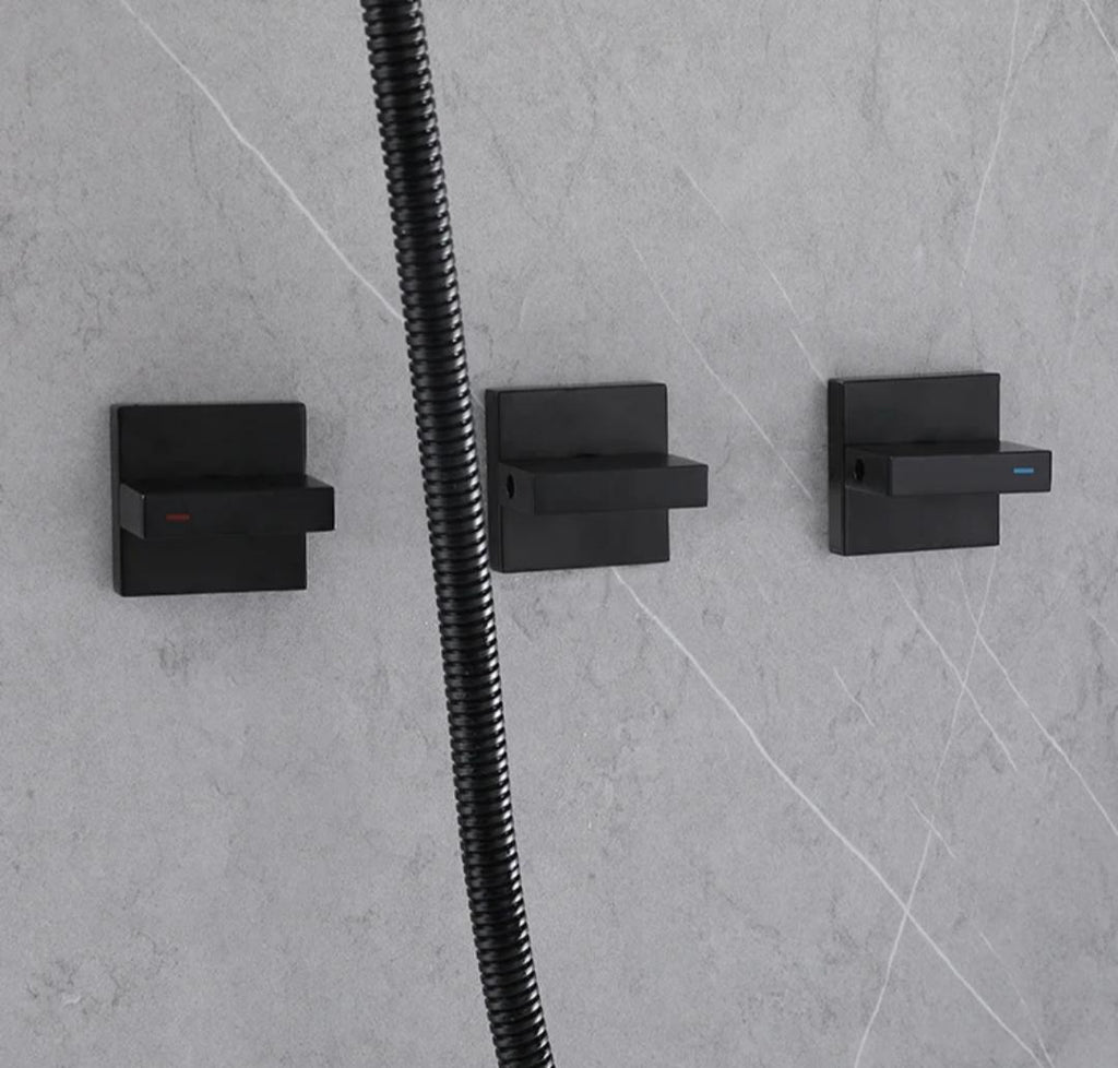 Faucet System Concealed Shower Set With Below Faucet