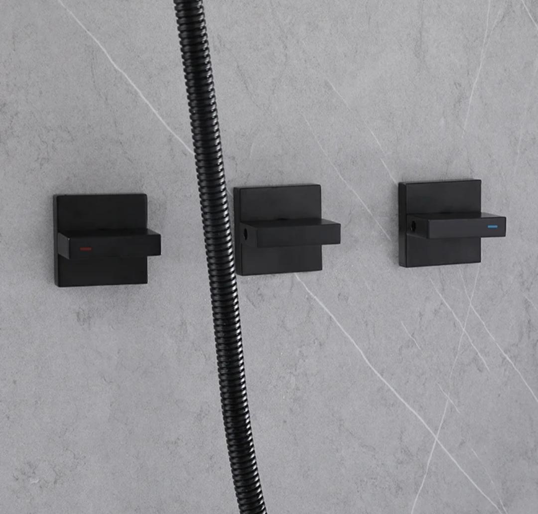 Faucet System Concealed Shower Set With Below Faucet
