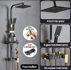 Multi-function Button Electric Massage Rain Shower Mixer
