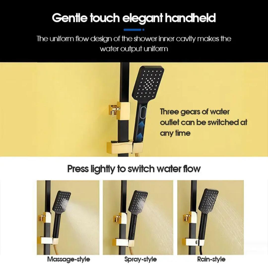 Multi-function Button Electric Massage Rain Shower Mixer