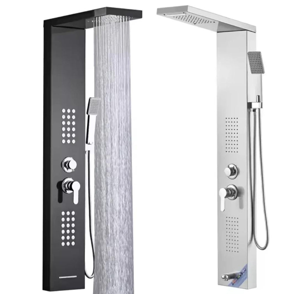 Wall Mounted Thermostatic Multi-function Rainfall Spa Shower Panel
