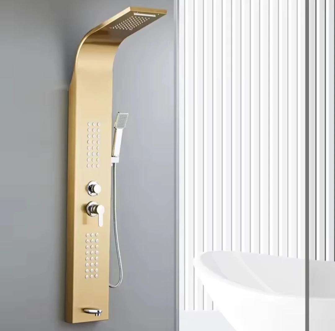 Wall Mounted Thermostatic Multi-function Rainfall Spa Shower Panel
