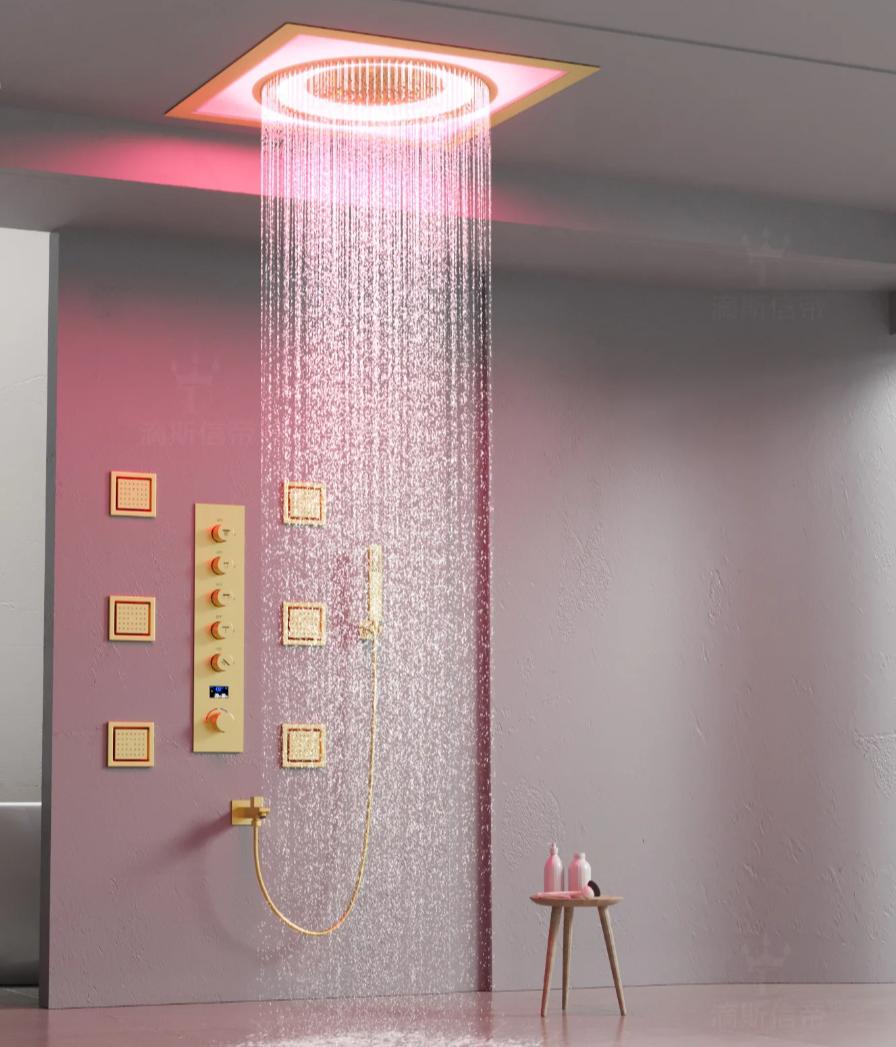 Wall-Mounted Rain Spray Concealed Shower System