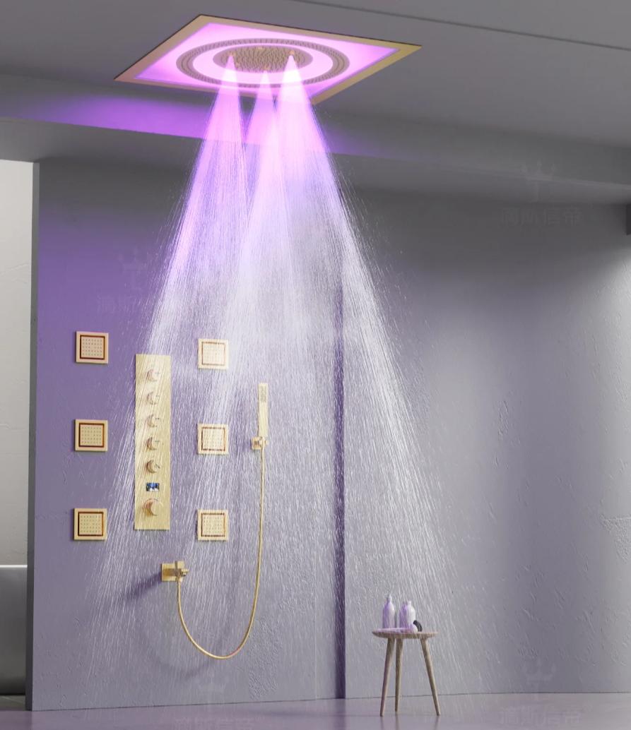Wall-Mounted Rain Spray Concealed Shower System