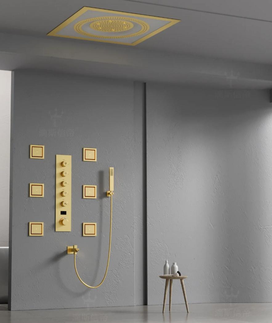 Wall-Mounted Rain Spray Concealed Shower System