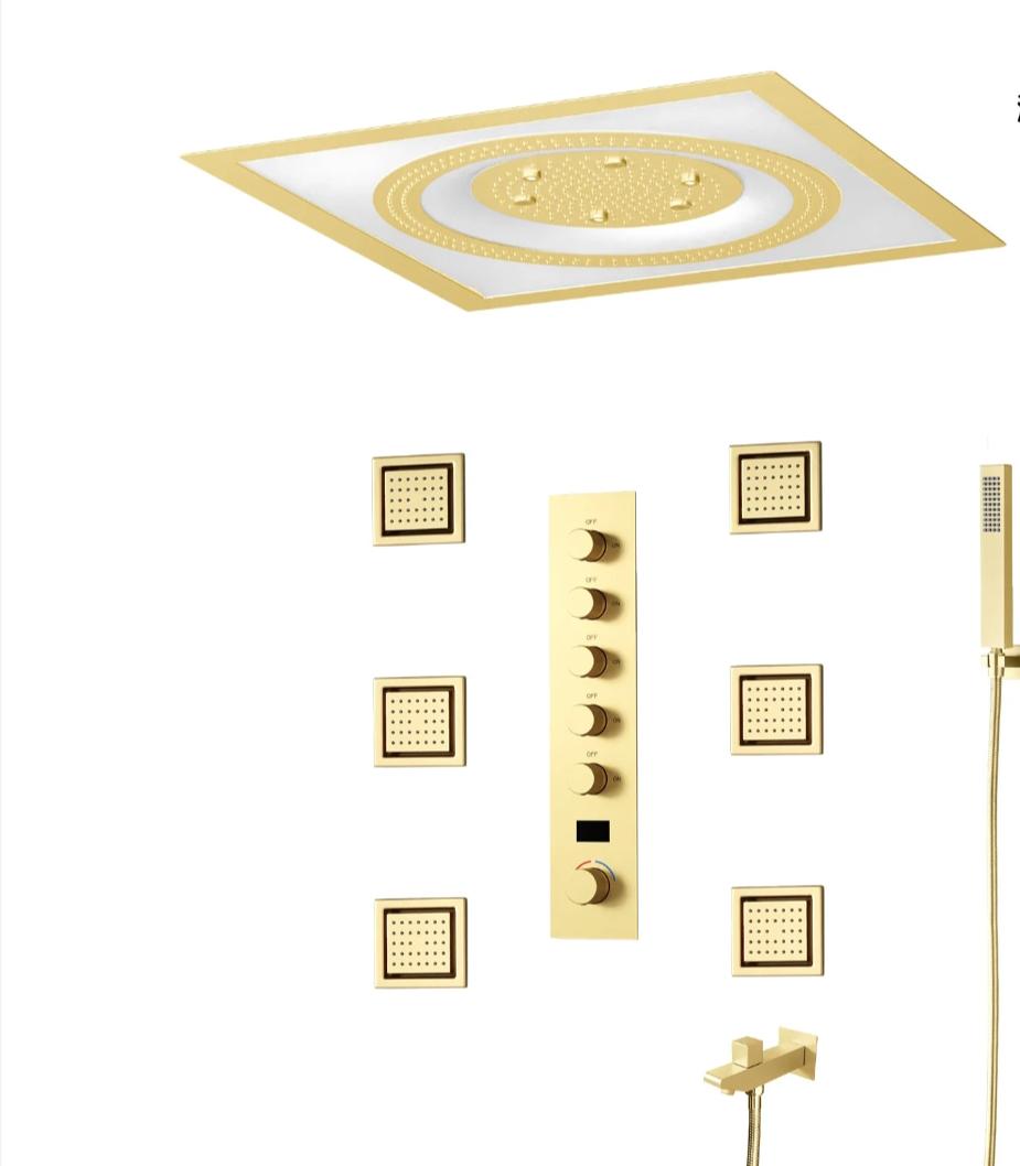 Wall-Mounted Rain Spray Concealed Shower System