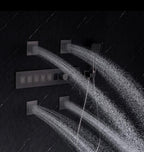 High-end Gunmetal Gray Concealed Shower Set