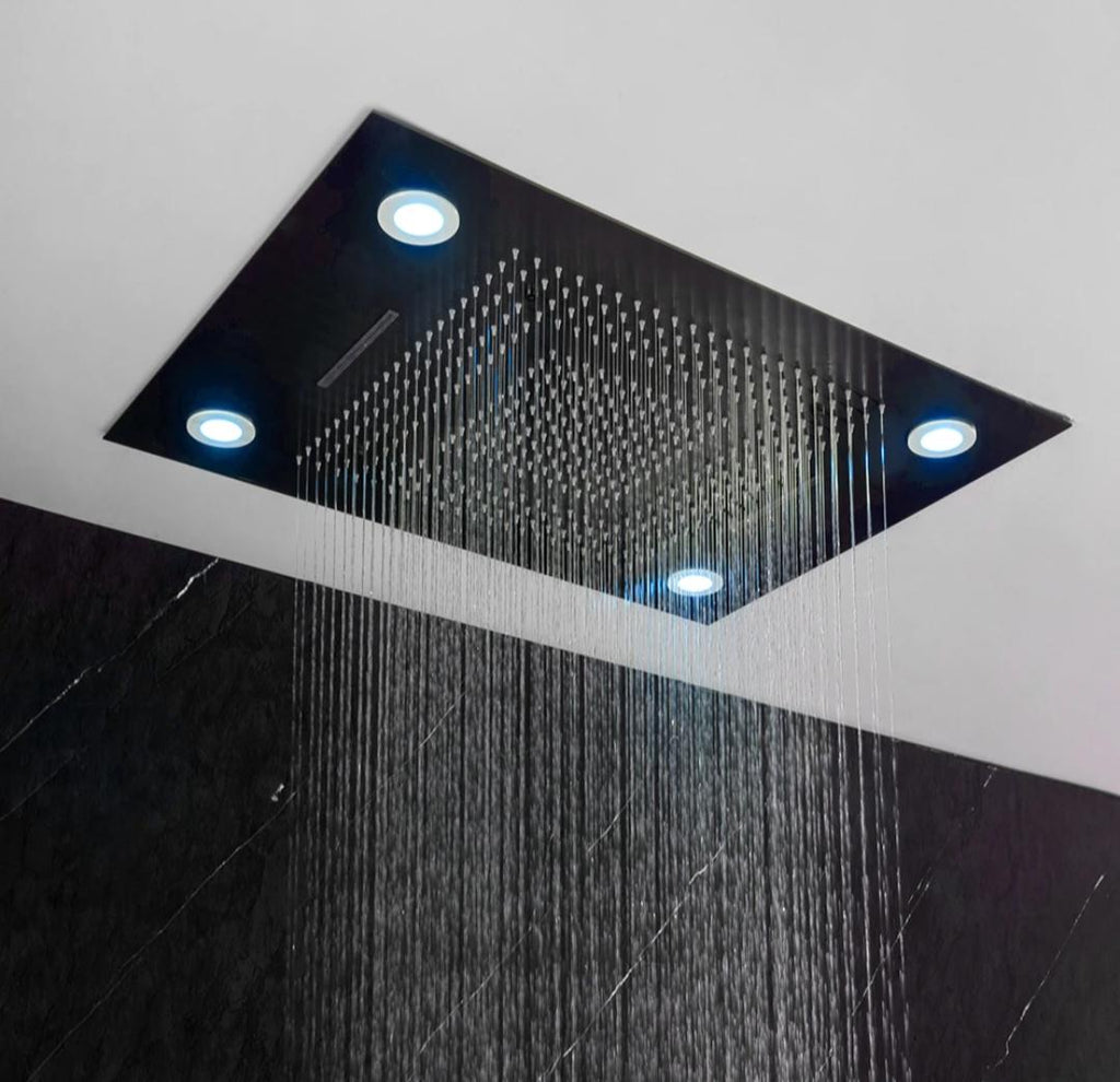 High-end Gunmetal Gray Concealed Shower Set