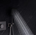 High-end Gunmetal Gray Concealed Shower Set