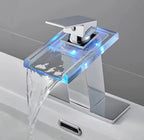 LED Sink Basin Faucet For Hot And Cold Water